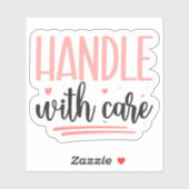 Sticker Manipulation avec soin (Feuille)