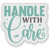 Sticker Manipulation avec soin (Devant)