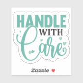 Sticker Manipulation avec soin (Feuille)