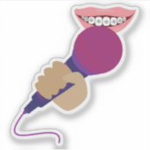 Sticker Manipulation de microphone (Devant)