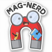 Sticker Manipuler de magnétisme Nerd marrant nerd (Devant)