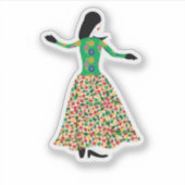 Sticker Mannequin de mode 01 (Devant)