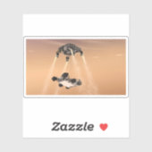 Sticker Manoeuvre de Sky Crane pendant la descente Mars de (Feuille)