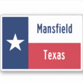 Sticker Mansfield Texas (Devant)
