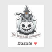 Sticker Mansion hantée (Feuille)