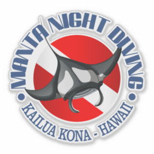 Sticker Manta Night Diving (Kailua Kona)