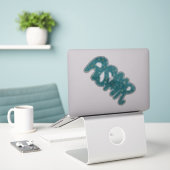 Sticker Manutention des poignées Turquoises ASMR (Ordinateur portable sur le bureau)