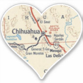 Sticker Mapa De Chihuahua (Devant)