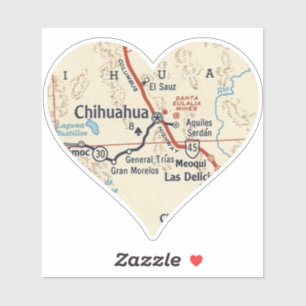 Sticker Mapa De Chihuahua