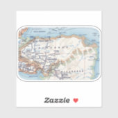 Sticker Mapa de Honduras (Feuille)