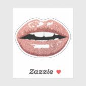 Sticker Maquillage Cosmétique Beauté Rose Gold Parties sci (Feuille)