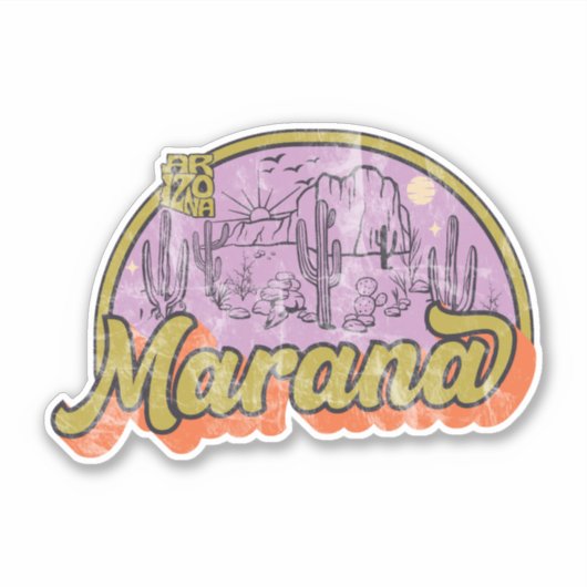 Sticker Marana, Arizona  (Devant)