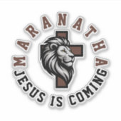Sticker Maranatha Jésus arrive (Devant)