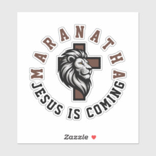 Sticker Maranatha Jésus arrive