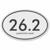 Sticker Marathon de 26,2 (Devant)