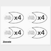 Sticker marathon x4 (Feuille)