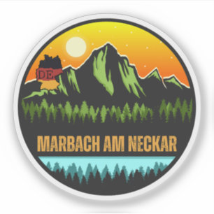 Sticker Marbach am Neckar, Bade-Wurtemberg Allemagne