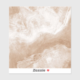 Sticker Marbre blanc Brown Tan Beige Imprimer Carrelage en