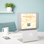 Sticker Marbre des Faux Orange (Ordinateur portable sur le bureau)