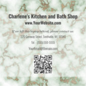 Sticker Marbre d'or Faux Green (Devant)