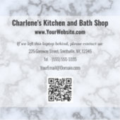 Sticker Marbre gris argent Faux (Devant)