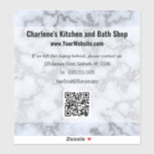 Sticker Marbre gris argent Faux (Feuille)