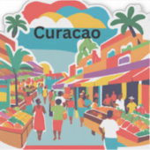 Sticker marché de Curaçao (Devant)