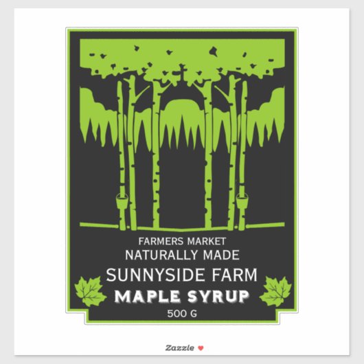 Sticker Marché des producteurs de sirop d'érable (Feuille)