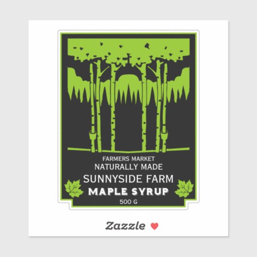 Sticker Marché des producteurs de sirop d'érable (Feuille)