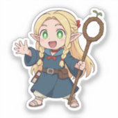 Sticker Marcille Chibi Mage elfe (Recto)