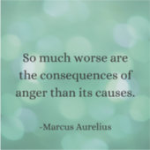 Sticker Marcus Aurelius : Conquérir la colère, Trouver la  (Devant)