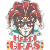 Sticker Mardi Gras 2022 Masque vénitien (Devant)