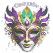 Sticker Mardi Gras Masque Thunder_Cove (Devant)