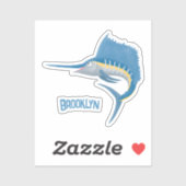 Sticker Marée de plaisance de l'espadon (Feuille)