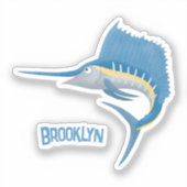 Sticker Marée de plaisance de l'espadon (Recto)