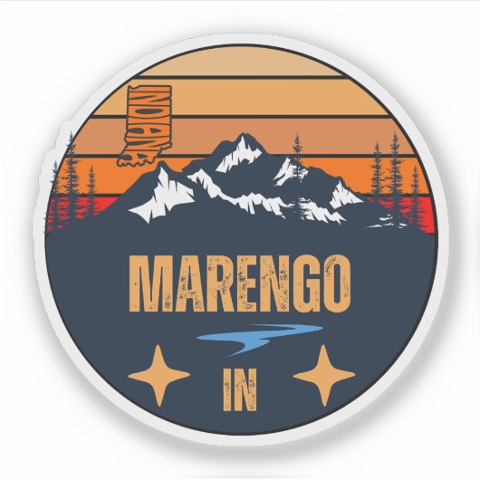 Sticker Marengo, Indiana (Devant)