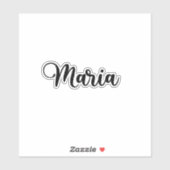 Sticker Maria Name - Calligraphie manuscrite (Feuille)
