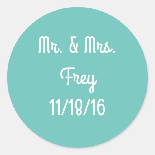 Sticker mariage (Devant)