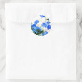 Sticker Mariage à enveloppe bleu et blanc (Sac)