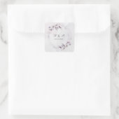 Sticker Mariage à fleurs à chute blanche (Sac)