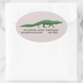 Sticker Mariage Alligator. Floride Caroline du Sud (Sac)