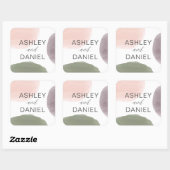 Sticker Mariage Aquarelle du Jardin Moderne, (Feuille)