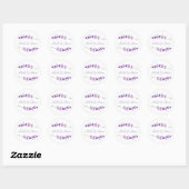 Sticker mariage Aquarelle Lavender (Feuille)