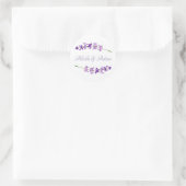 Sticker mariage Aquarelle Lavender (Sac)