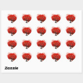 Sticker Mariage Arbre Rouge (Feuille)