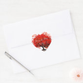 Sticker Mariage Arbre Rouge (Enveloppe)