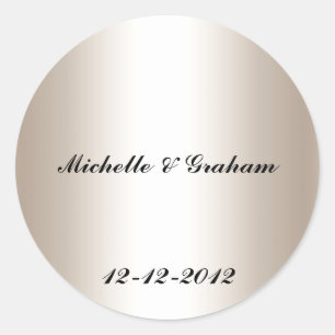 Sticker mariage argent