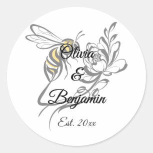 Sticker Mariage Bee de luxe intemporel - Élégant