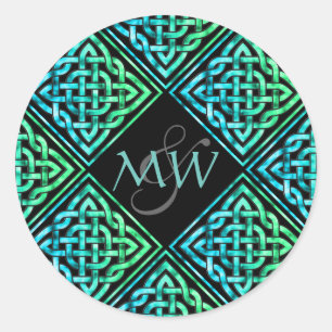 Sticker Mariage bleu celtique
