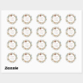 Sticker Mariage Boho en terre cuite Enveloppe Scea (Feuille)